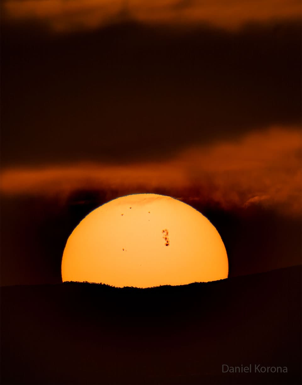 Active Sunspot Region 4366 Crosses the Sun