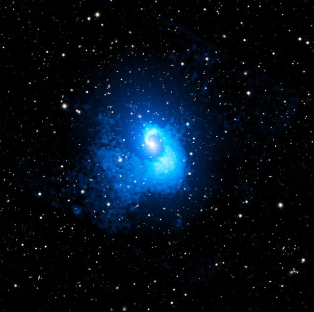 A Collision of Galaxy Clusters